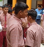 Annual Notebook distribution across schools of Jagadeeshwara Zone