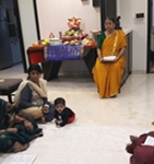 Ganesh Chathurti  Satsang by Devi Group 2nd September 2019 at the residence of  Smt Nita Vishwasrao, Chembur