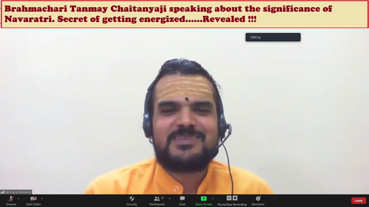 Chinmaya Family Pathshala Navrathri Session