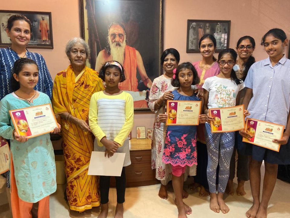 Geeta Chanting participants at Chinmaya Shivam