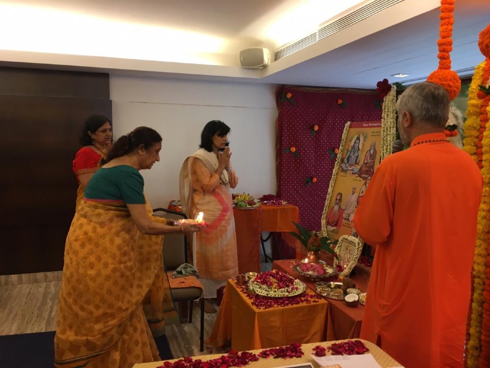 Guru Poornima Celebrations at the Shrimad Bhagawatam